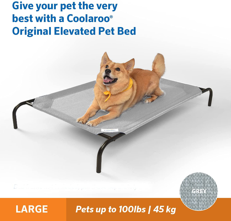 Coolaroo the Original Cooling Elevated Pet Bed, S to L Sizes Animals & Pet Supplies > Pet Supplies > Dog Supplies > Dog Beds Coolaroo   