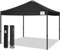 Q QUASAR10x10 Ez Pop Up Canopy Tent,Truss Structure Gazebo,Outdoor Windproof, Rainproof and UV-Proof Instant Shelter,Commercial Tents for 6-8 People with Wheel Bag and Sandbag(White) Home & Garden > Lawn & Garden > Outdoor Living > Outdoor Structures > Canopies & Gazebos Q QUASAR Black  