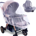 Mosquito Net for Stroller - 2 Pack Durable Baby Stroller Mosquito Net - Perfect Bug Net for Strollers, Bassinets, Cradles, Playards, Pack N Plays and Portable Mini Crib (White) … Sporting Goods > Outdoor Recreation > Camping & Hiking > Mosquito Nets & Insect Screens Sysmie White-2pack  