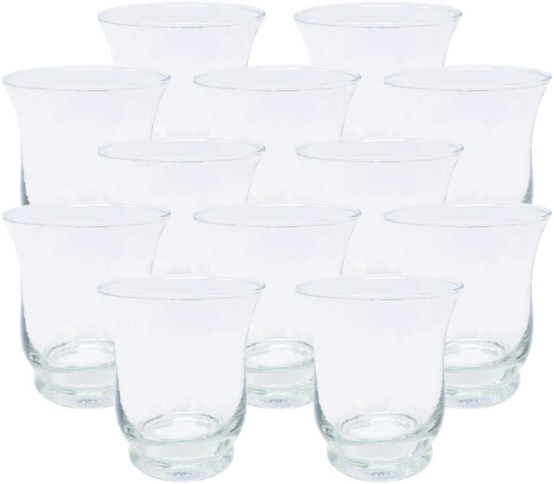 Just Artifacts Mercury Glass Hurricane Votive Candle Holder 3.5-Inch (12pcs, Speckled Gold) - Mercury Glass Votive Tealight Candle Holders for Weddings, Parties and Home Décor Home & Garden > Decor > Home Fragrance Accessories > Candle Holders Just Artifacts Clear  