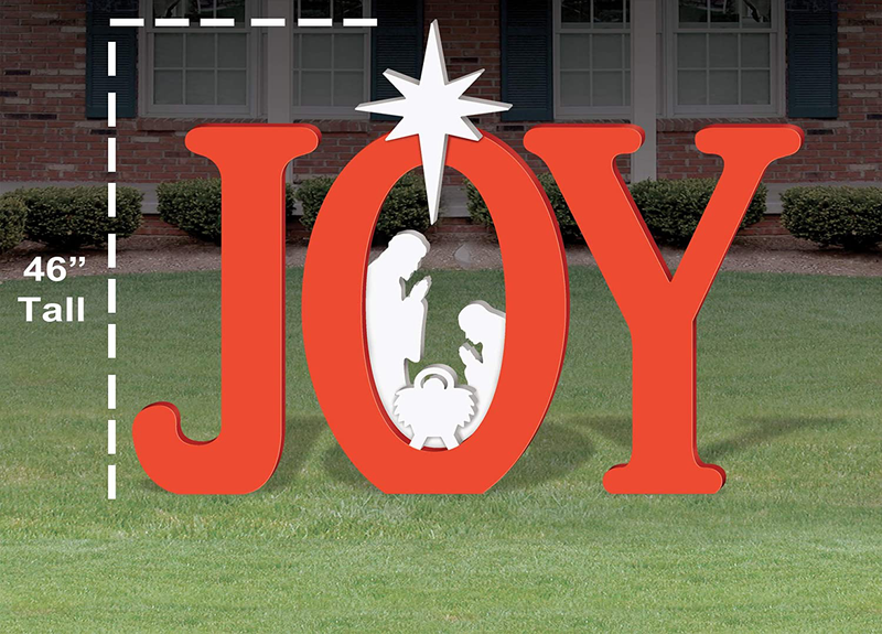 Frontyard Originals Outdoor Joy Nativity (Red) Home & Garden > Decor > Seasonal & Holiday Decorations& Garden > Decor > Seasonal & Holiday Decorations FrontYard Originals   