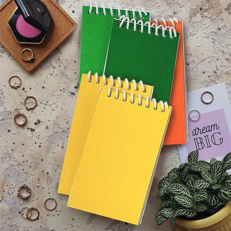 Kicko Mini Spiral Prism Notepads - 2.25 X 3.5 Inches - 20 Pages Each - 24 Pack - Assorted Colors Mini Spiral Bound Memo Pad, Pocket Size - for Kids Great Party Favors, Bag Stuffers, Fun, Gift, Prize Home & Garden > Decor > Seasonal & Holiday Decorations KOL DEALS   