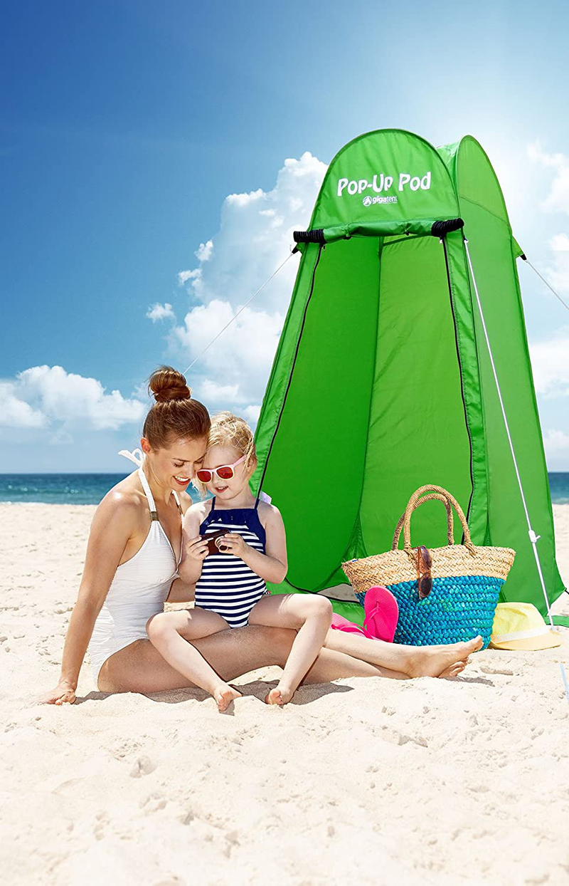 Gigatent Pop up Pod Changing Room Privacy Tent – Instant Portable Outdoor Shower Tent, Camp Toilet, Rain Shelter for Camping & Beach – Lightweight & Sturdy, Easy Set Up, Foldable - with Carry Bag Sporting Goods > Outdoor Recreation > Camping & Hiking > Portable Toilets & ShowersSporting Goods > Outdoor Recreation > Camping & Hiking > Portable Toilets & Showers GigaTent   