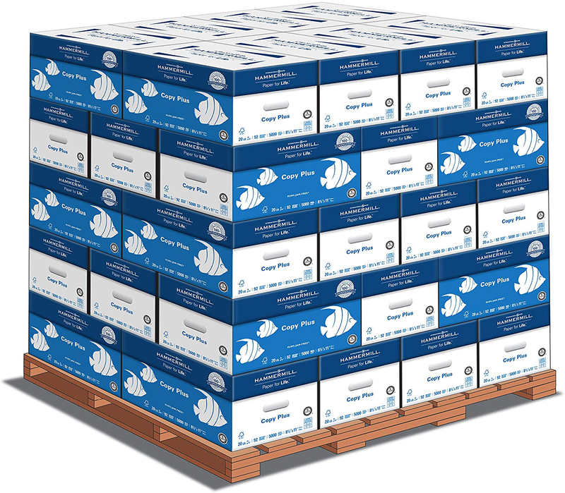 Hammermill Printer Paper, 20 lb Copy Plus, 8.5 x 11 - 1 Ream (500 Sheets) - 92 Bright, Made in the USA, 105007R Electronics > Print, Copy, Scan & Fax > Printer, Copier & Fax Machine Accessories Hammermill Pallet | 200k Sheets 8.5x11 