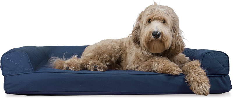 Furhaven Orthopedic Dog Beds for Small, Medium, and Large Dogs, CertiPUR-US Certified Foam Dog Bed Animals & Pet Supplies > Pet Supplies > Dog Supplies > Dog Beds Furhaven Quilted Navy Cooling Gel Foam Large (Pack of 1)