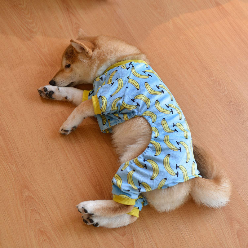 Cutebone Dog Pajamas Cat Pajamas Dog Apparel Dog Jumpsuit Pet Clothes Pjs Animals & Pet Supplies > Pet Supplies > Dog Supplies > Dog Apparel CuteBone   
