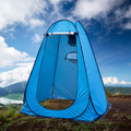 OULLYY 1-2 Person Portable Pop up Shower Privacy Shelter Tents with 3 Windows, Waterproof UV Protection Picnic Camping Fishing Shelter Tent, Outdoor Dressing Room Beach Isolation Sun Shelter (Green) Sporting Goods > Outdoor Recreation > Camping & Hiking > Portable Toilets & Showers OULLYY Blue  
