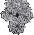 Korlon Halloween Table Runner, Spider Web Halloween Table Decorations Vintage Halloween Decorations for Halloween Party Parties & Gatherings 18 x 72 Inch Arts & Entertainment > Party & Celebration > Party Supplies Korlon Clear  