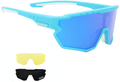 Sports Sunglasses Cycling Glasses Polarized Cycling, Baseball,Fishing, Ski Running,Golf Sporting Goods > Outdoor Recreation > Cycling > Cycling Apparel & Accessories GIEADUN Blue  