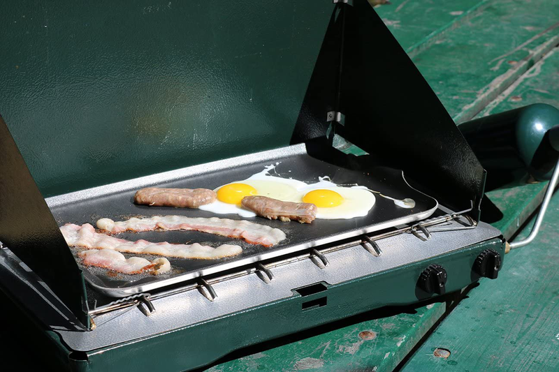 Coghlan's Two Burner Non-Stick Camp Griddle, 16.5 x 10-Inches Black  Coghlan's   