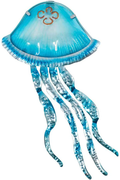 Liffy Metal Dolphin Wall Decor Outdoor Glass Art Hanging Sea Sculpture Blue Fish Decorations for Pool, Patio or Bathroom Home & Garden > Decor > Artwork > Sculptures & Statues LIFFY Jellyfish  