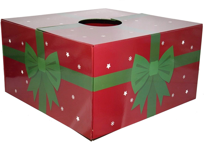The Original Christmas Tree Box - Red Present Design - 20" x 20" x 11" Christmas Tree Stand Cover. Home & Garden > Decor > Seasonal & Holiday Decorations > Christmas Tree Stands The Original Christmas Tree Box Default Title  