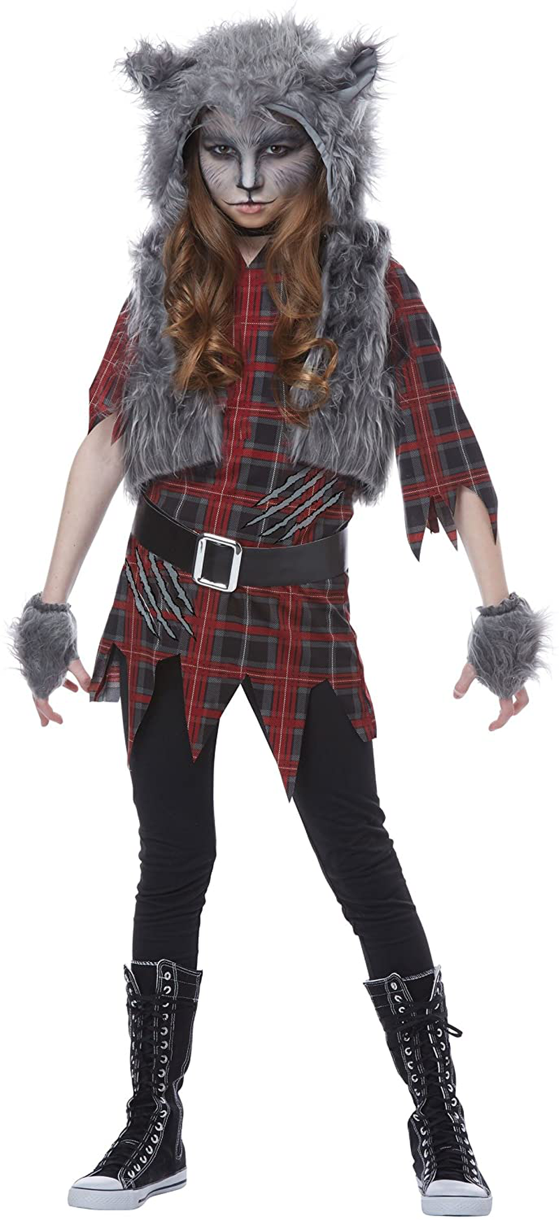 Girls Werewolf Costume Apparel & Accessories > Costumes & Accessories > Costumes California Costumes Medium  