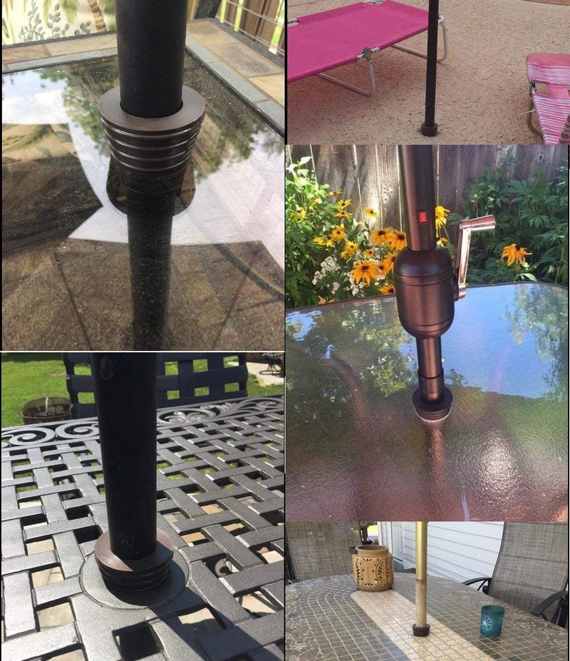 SUQ I OME Patio Parasol Umbrella Cone Wedge Fits Umbrella Pole Diameter 1.5 Inch/ 38 mm, for Patio Parasol Table Hole Opening or Parasol Base Stand 1.94 to 2.7 Inch (Black) Home & Garden > Lawn & Garden > Outdoor Living > Outdoor Umbrella & Sunshade Accessories SUQ I OME   