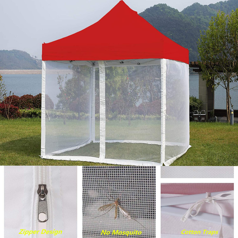 Mosquito Netting Outdoor Screen House Tent Screen Wall with Zipper for Camping, Patio, 10X 10 Gazebo and Tent (Mosquito Net Only White) Sporting Goods > Outdoor Recreation > Camping & Hiking > Mosquito Nets & Insect Screens GREARDEN   