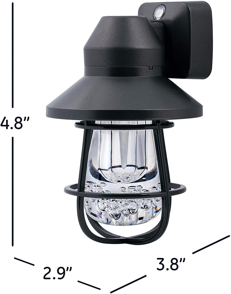 GE 38628 Vintage LED Night Light, Plug-in, Dusk-to-Dawn Sensor, Farmhouse, Rustic, Home Décor, UL-Certified, Ideal for Bedroom, Bathroom, Kitchen, Hallway, 1 Pack, Black Home & Garden > Lighting > Night Lights & Ambient Lighting GE   