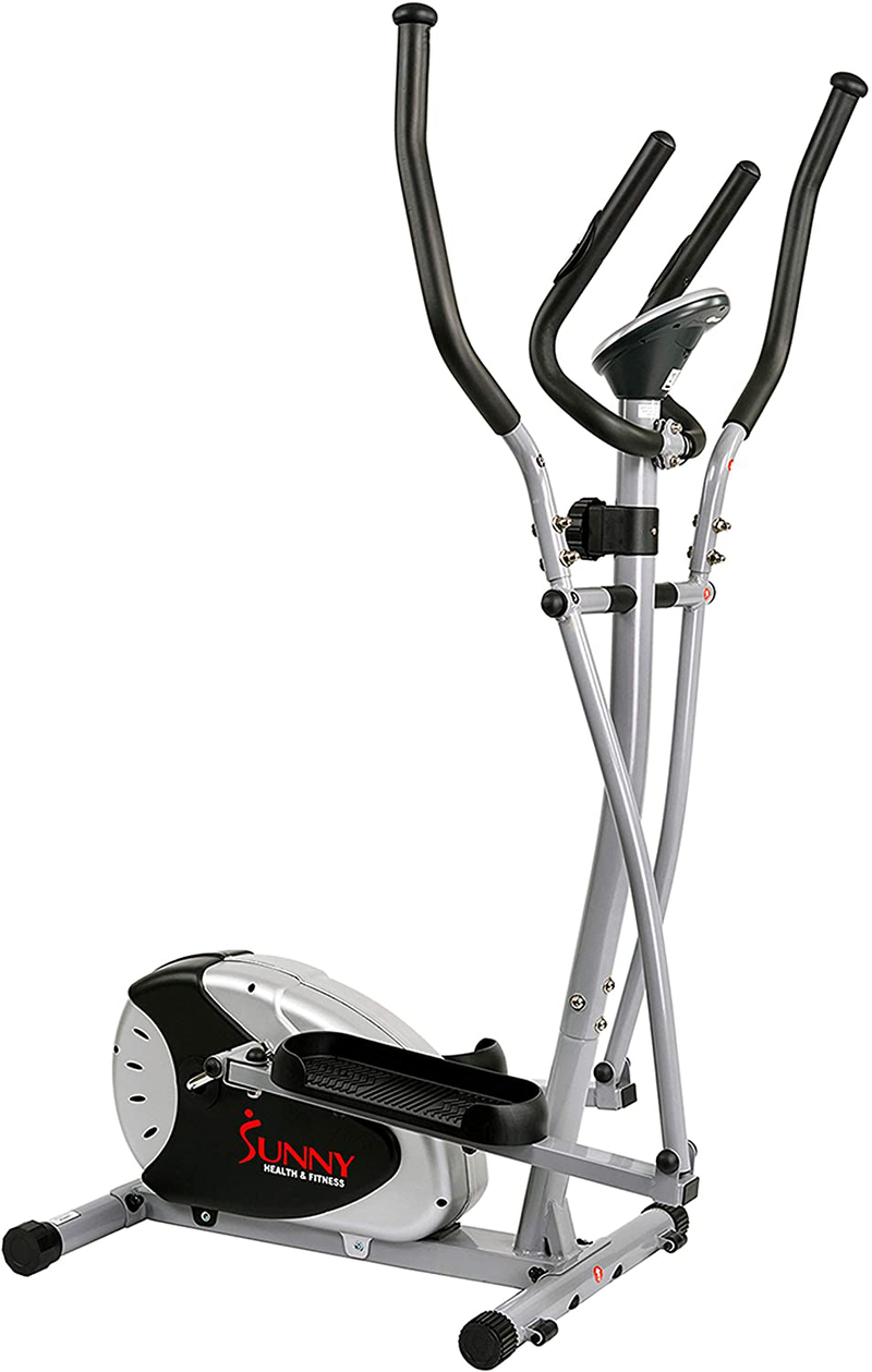 Sunny Health & Fitness SF-E905 Elliptical Machine Cross Trainer with 8 Level Resistance and Digital Monitor