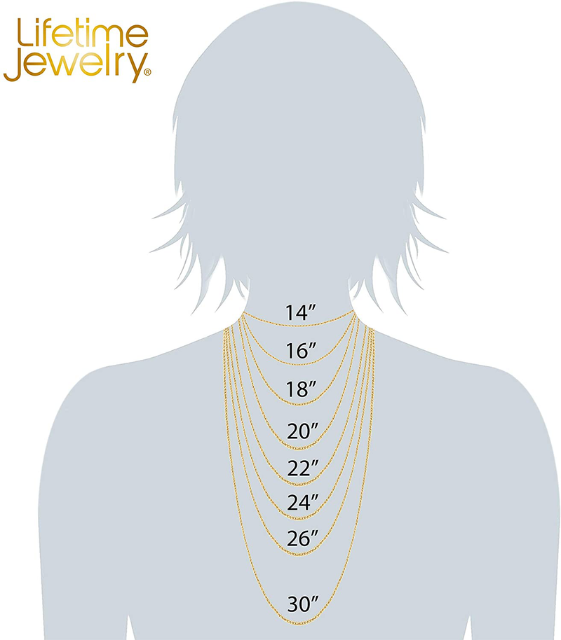 LIFETIME JEWELRY 2Mm Rope Chain Necklace 24K Real Gold Plated for Women and Men Home & Garden > Decor > Seasonal & Holiday Decorations KOL DEALS   