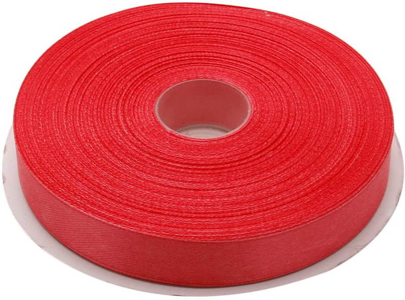Topenca Supplies 3/8 Inches x 50 Yards Double Face Solid Satin Ribbon Roll, White Arts & Entertainment > Hobbies & Creative Arts > Arts & Crafts > Art & Crafting Materials > Embellishments & Trims > Ribbons & Trim Topenca Supplies Coral 5/8" x 50 yards 