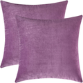 Mixhug Decorative Throw Pillow Covers, Velvet Cushion Covers, Solid Throw Pillow Cases for Couch and Bed Pillows, Burnt Orange, 20 x 20 Inches, Set of 2 Home & Garden > Decor > Chair & Sofa Cushions Mixhug Lilac 20 x 20 Inches, 2 Pieces 