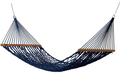 Hatteras Hammocks DC-11OT Small Oatmeal Duracord Rope Hammock with Free Extension Chains & Tree Hooks, Handcrafted in The USA, Accommodates 1 Person, 450 LB Weight Capacity, 11 ft. x 45 in. Home & Garden > Lawn & Garden > Outdoor Living > Hammocks Hatteras Hammocks Navy  