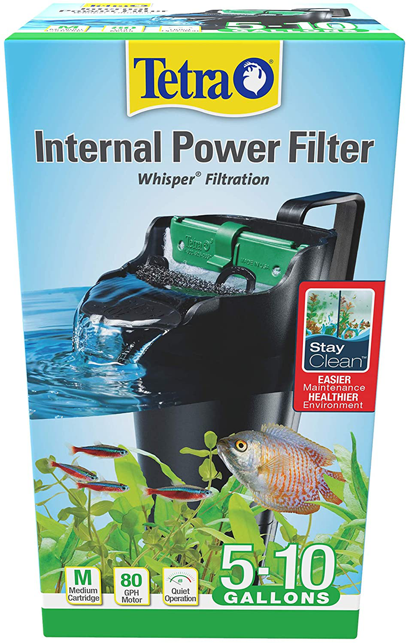 Tetra Whisper Internal Filter For Aquariums, In-Tank Filtration With Air Pump Animals & Pet Supplies > Pet Supplies > Fish Supplies > Aquarium Filters Tetra Up to 10-Gallons  