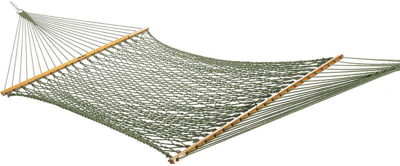 Original Pawleys Island 13DCOT Large Oatmeal DuraCord Rope Hammock with Free Extension Chains & Tree Hooks, Handcrafted in The USA, Accommodates 2 People, 450 LB Weight Capacity, 13 ft. x 55 in. Home & Garden > Lawn & Garden > Outdoor Living > Hammocks Original Pawleys Island Meadow  