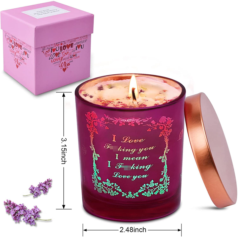 Lavender Scented Candles Valentines Day Gifts for Her, Unique Gifts for Women - Funny Anniversary Birthday Gifts for Her Wife Girlfriend
