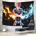 MEWE My Hero Academia Tapestry Wall Hanging Anime Tapestry Backdrop for Birthday Party Decoration Anime Gifts Bedroom 59x70in Home & Garden > Decor > Artwork > Decorative Tapestries MEWE My Hero Academia Tapestry 5 50x60in 