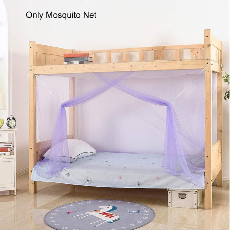 EKDJKK Summer Mosquito Net Students Dorm Bunk Bed Curtains Dustproof Blackout Panel Bed Canopy Portable Bedding Accessories for Student Dormitory School College Sporting Goods > Outdoor Recreation > Camping & Hiking > Mosquito Nets & Insect Screens EKDJKK   