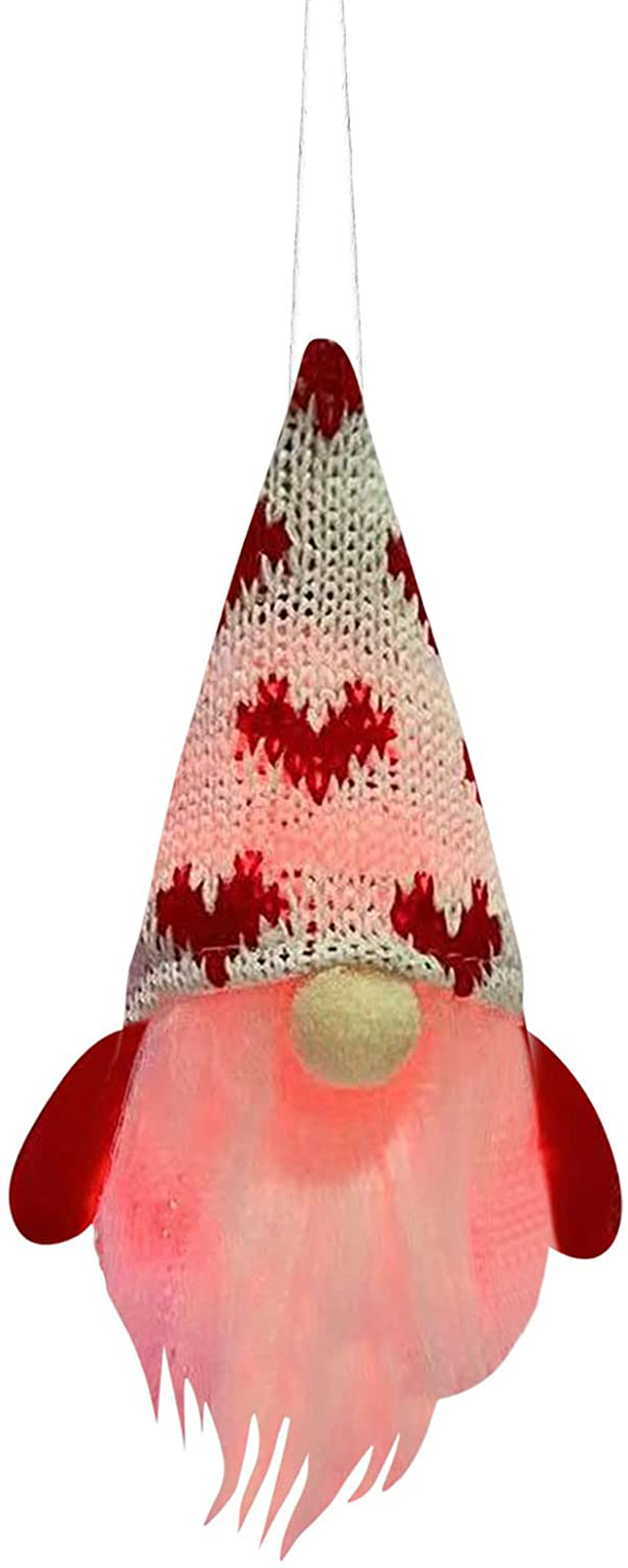 Valentines Day Gnome LED Lights, Glowing Dwarf Doll Plush Pendant Handmade Valentine'S Lights Toy Gifts Light up Valentine'S Day Pendant Home Office Table Decoration (A) Home & Garden > Lighting > Lighting Fixtures Eme-rald H  
