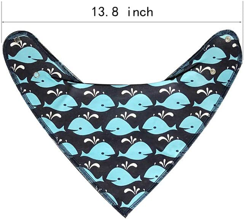 SKYCOOOOL 4 Pack Funny Navigation Style Small Pet Dog Cat Signature Puppy Bandana Triangle Scarf Bibs with Soft Cotton Material for Puppy Accessories