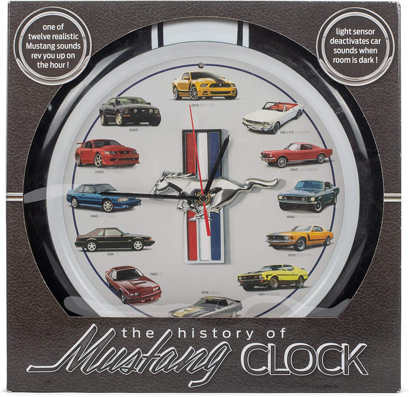 Mark Feldstein & Associates History of Mustang Sound Wall Clock, 13 Inch Black Home & Garden > Decor > Clocks > Wall Clocks Mark Feldstein   
