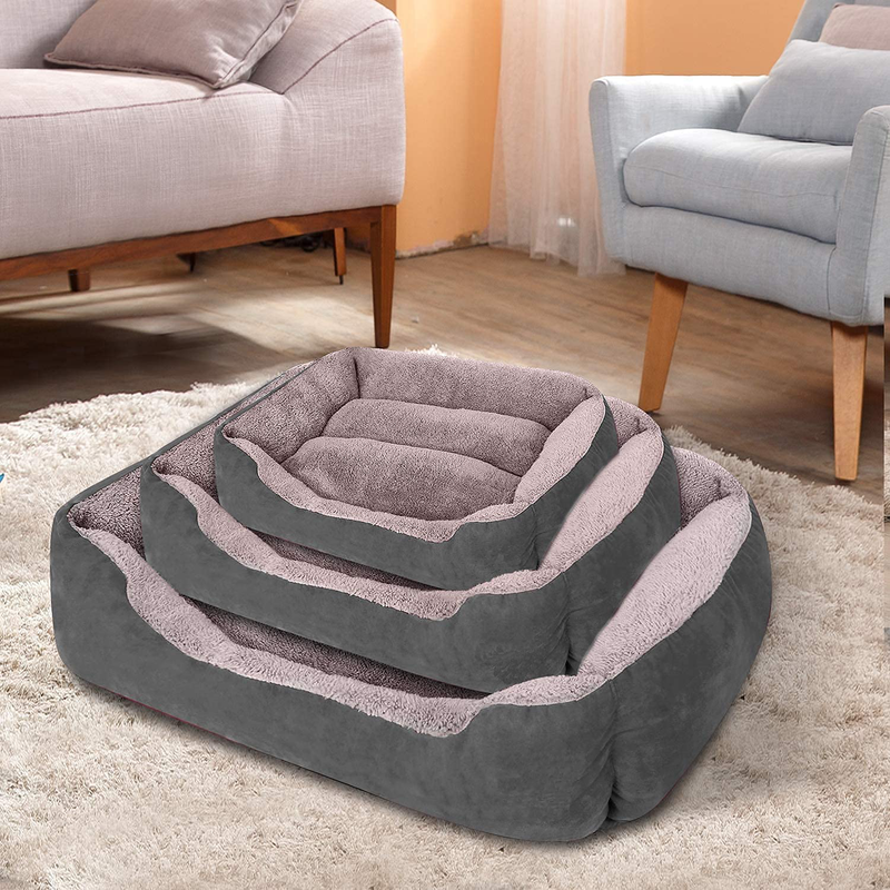 CLOUDZONE Dog Beds for Large Dogs, Large Dog Bed Machine Washable Rectangle Breathable Soft Padding with Nonskid Bottom Pet Bed for Medium and Large Dogs or Multiple