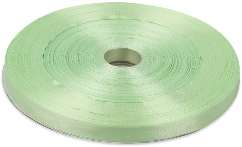 Topenca Supplies 3/8 Inches x 50 Yards Double Face Solid Satin Ribbon Roll, White Arts & Entertainment > Hobbies & Creative Arts > Arts & Crafts > Art & Crafting Materials > Embellishments & Trims > Ribbons & Trim Topenca Supplies Light Green 3/8" x 50 yards 