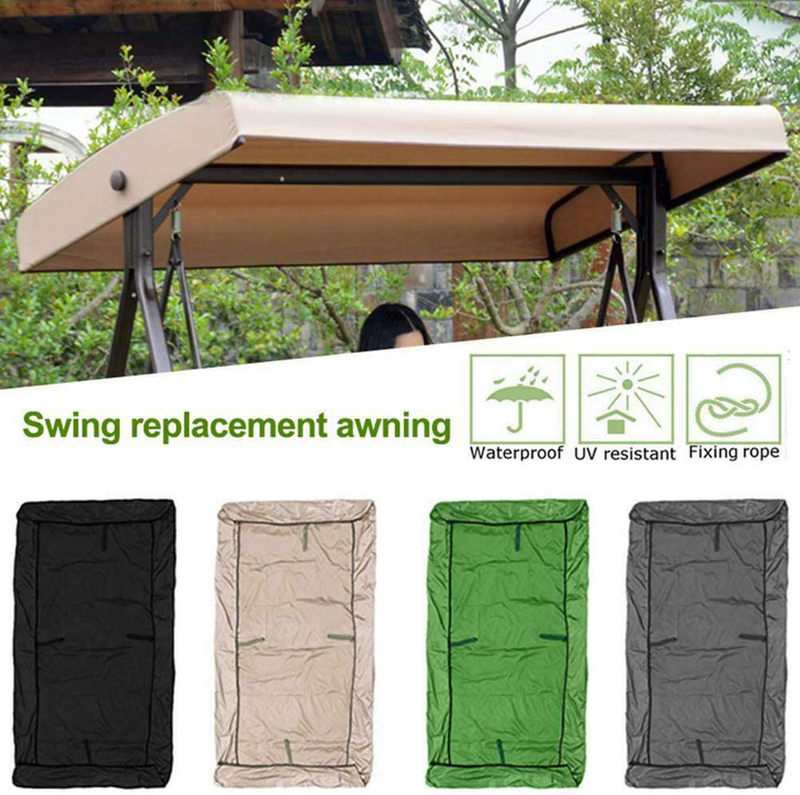 Patio Swing Cover,Swing Canopy Cover,Outdoor Swing Canopy Replacement Cover UV Block Sun Shade Waterproof Decor for Outdoor Garden Patio Yard Park Porch Seat Furniture Home & Garden > Lawn & Garden > Outdoor Living > Porch Swings YueYang   