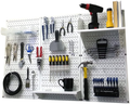 Pegboard Organizer Wall Control 4 ft. Metal Pegboard Standard Tool Storage Kit with Galvanized Toolboard and Black Accessories Hardware > Hardware Accessories > Tool Storage & Organization Wall Control White Storage 