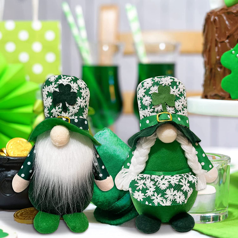Serfeliz 2 PCS St. Patrick'S Day Ornaments Gnome Plush Doll, Leprechaun Figurine, St. Patrick'S Day Decoration and Gifts. Arts & Entertainment > Party & Celebration > Party Supplies Generic   