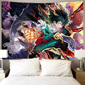 Timimo Anime Tapestry-Anime Poster Tapestry-Comic Character Tapestry-Japanese Hero Tapestry, Anime Theme Party Decoration… Home & Garden > Decor > Artwork > Decorative Tapestries Timimo My Hero Academia Wall Paper  