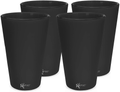 Silipint Silicone Pint Glass. Unbreakable, Reusable, Durable, and Guaranteed for Life. Shatterproof 16 Ounce Silicone Cups for Parties, Sports and Outdoors (2-Pack, Arctic Sky & Hippy Hop) Home & Garden > Kitchen & Dining > Tableware > Drinkware Silipint Bouncy Black 4-Pack 
