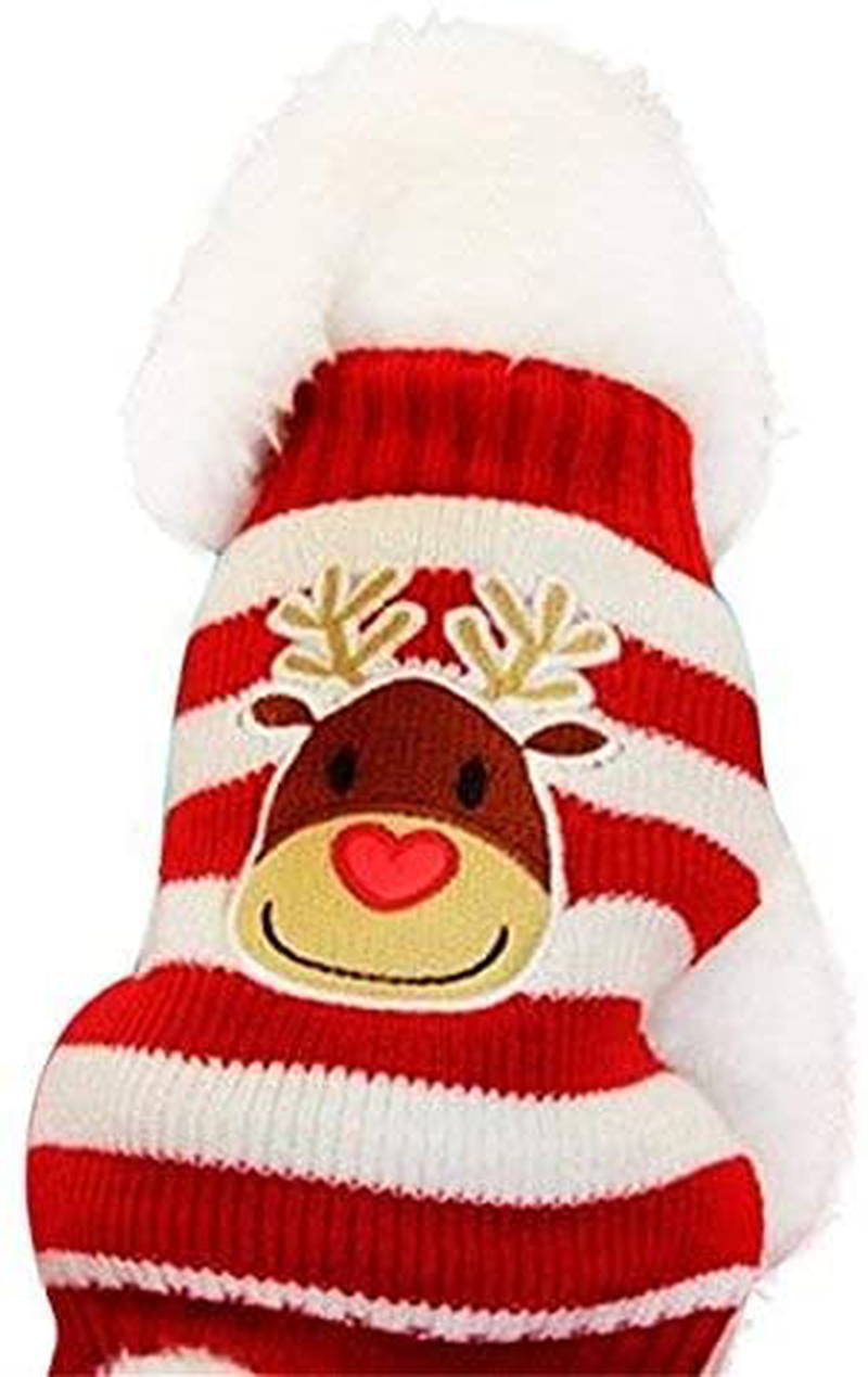 NACOCO Dog Reindeer Sweaters Dog Sweaters New Year Christmas Pet Clothes for Small Dog and Cat