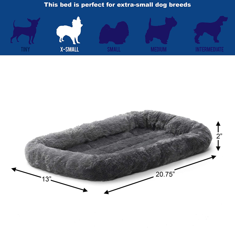 Midwest Bolster Pet Bed | Dog Beds Ideal for Metal Dog Crates | Machine Wash & Dry Animals & Pet Supplies > Pet Supplies > Cat Supplies > Cat Beds MidWest Homes for Pets   