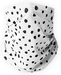 SPADKEN Neck Gaiter Face Mask Cover - Reusable Bandana Scarf Balaclava for Men Women - UPF 50+  SPADKEN Dots Black  