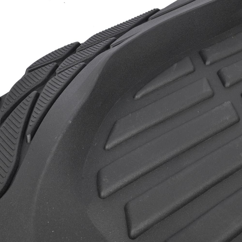Motor Trend 923-BK Black FlexTough Contour Liners-Deep Dish Heavy Duty Rubber Floor Mats for Car SUV Truck & Van-All Weather Protection, Universal Trim to Fit