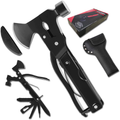 The Latest Multitool Camping Axe, 19-In-1 Survival Gear Camp Hatchet, Folding Portable Multi Tool Camping Hammer Tools with Hammer, Plier, Screwdriver for Hiking Camping, Car Emergency and Men'S Gift Sporting Goods > Outdoor Recreation > Camping & Hiking > Camping Tools EySHp Black  