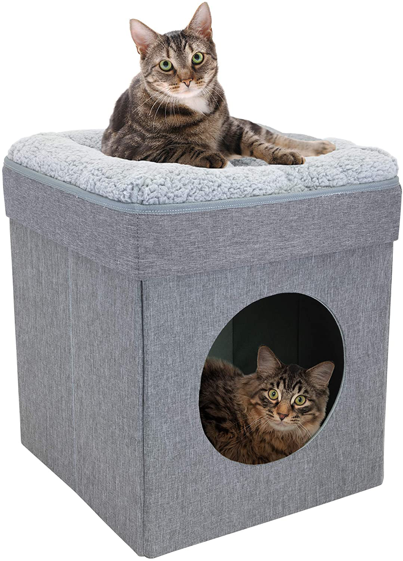 Kitty City Large Cat Bed, Stackable Cat Cube, Indoor Cat House/Cat Condo, Cat Scratcher Animals & Pet Supplies > Pet Supplies > Cat Supplies > Cat Beds SportPet Designs   