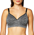 Fruit of the Loom Women's Seamless Wire Free Push-up Bra Apparel & Accessories > Clothing > Underwear & Socks > Bras Fruit of the Loom Charcoal Heather 34B 