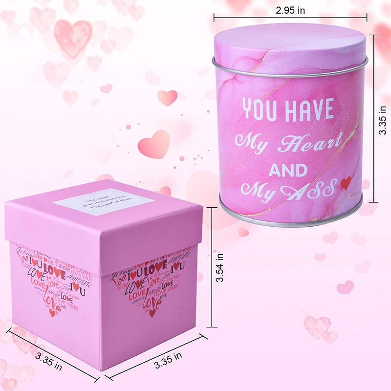 Scented Candles Valentines Day Gifts for Her Aromatherapy Candles Stress Relief Funny Birthday Gifts for Women,Girlfriend,Wife Large Jar of Soy Candle Rose Fragrance Gifts for Valentines Day Weddings Home & Garden > Decor > Seasonal & Holiday Decorations CaseTank   