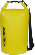 MARCHWAY Floating Waterproof Dry Bag 5L/10L/20L/30L/40L, Roll Top Sack Keeps Gear Dry for Kayaking, Rafting, Boating, Swimming, Camping, Hiking, Beach, Fishing  MARCHWAY Lemon Yellow 20L 