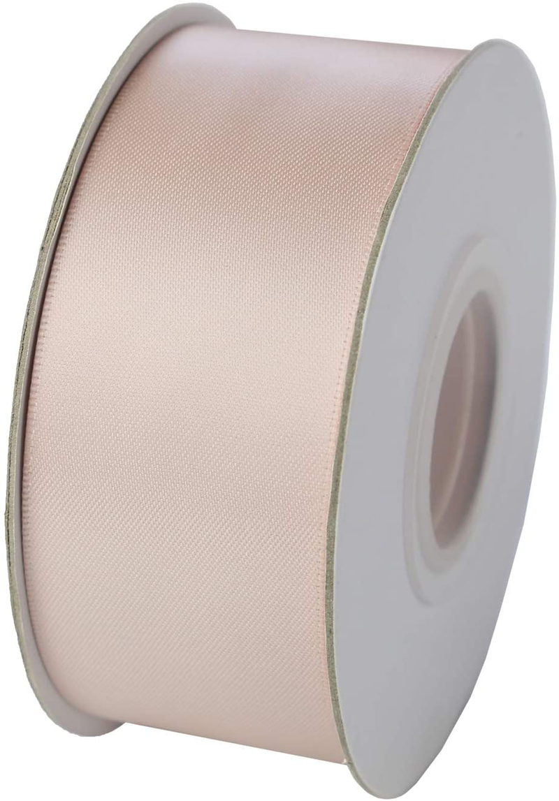 ITIsparkle 11/2" Inch Double Faced Satin Ribbon 25 Yards-Roll Set for Gift Wrapping Party Favor Hair Braids Hair Bow Baby Shower Decoration Floral Arrangement Craft Supplies, Vanilla Ribbon Arts & Entertainment > Hobbies & Creative Arts > Arts & Crafts > Art & Crafting Materials > Embellishments & Trims > Ribbons & Trim ITIsparkle   